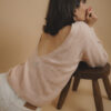 Laura cochet - Victoria rose poudré 2 pull 100% cachemire rose