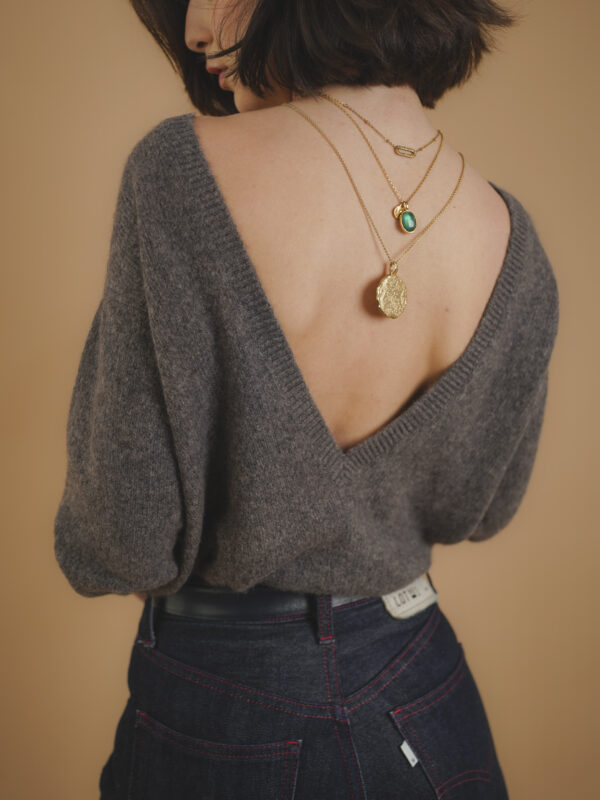 pull 100% cachemire taupe