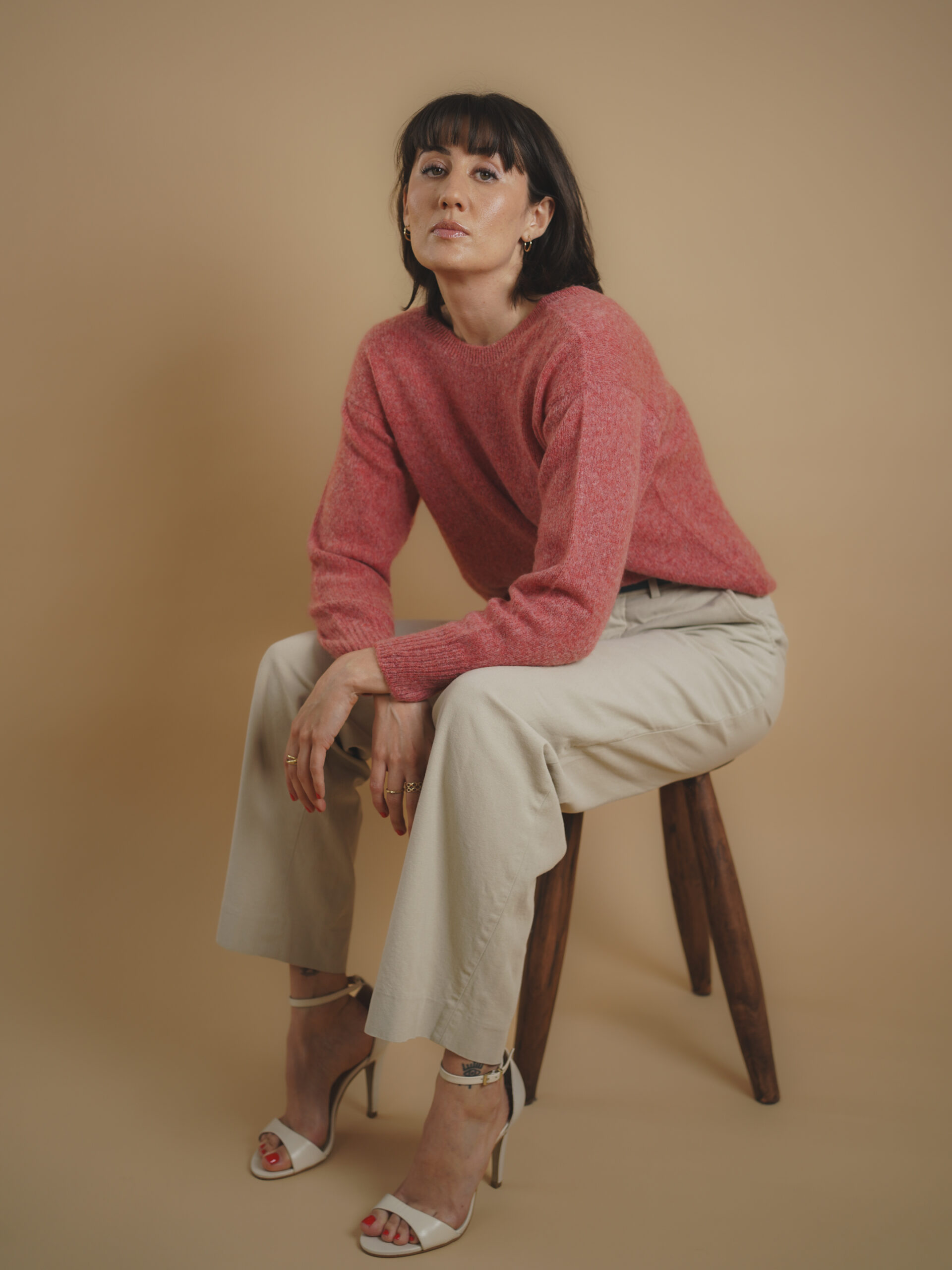 Laura cochet - Victoria Corail 1 Victoria Pull 100% cachemire corail