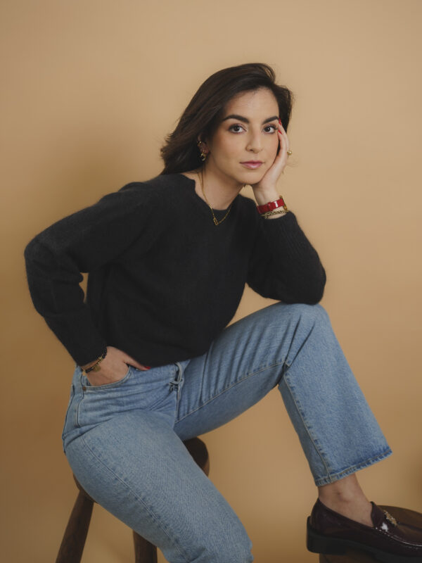 Victoria Pull 100% cachemire noir