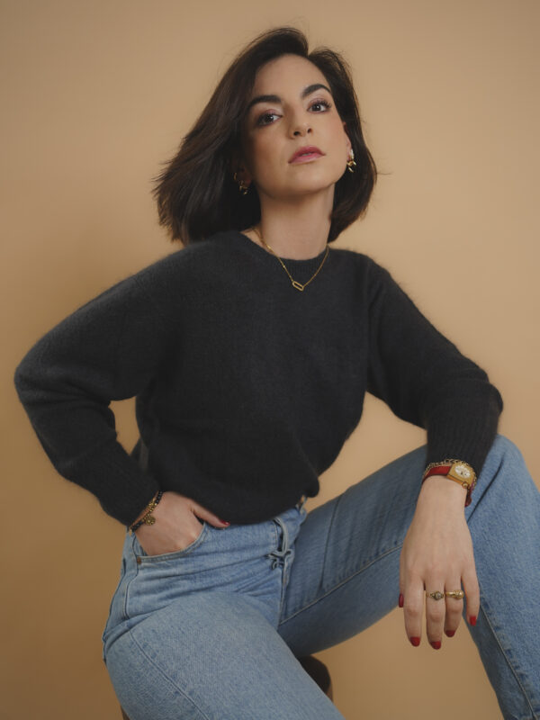 Victoria Pull 100% cachemire noir