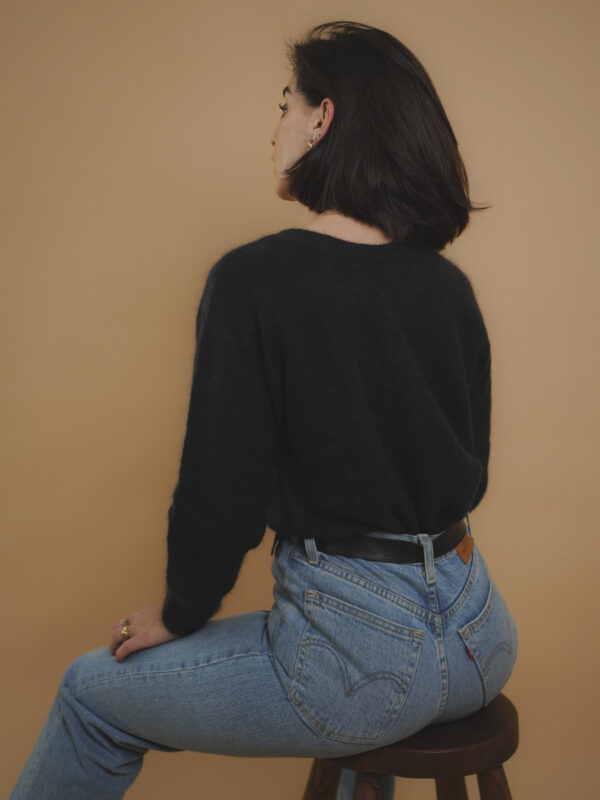 Victoria Pull 100% cachemire noir
