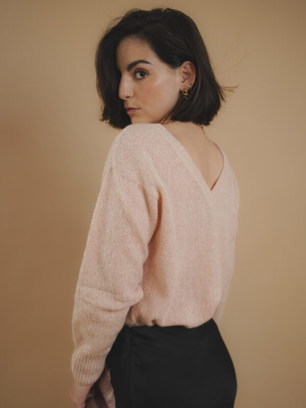 Victoria Pull 100% cachemire rose